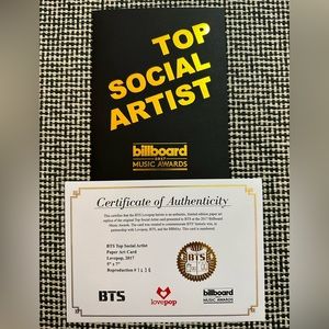 Official BTS Top Social Artist 2017 Billboard Music Awards BBMAs Lovepop #1436